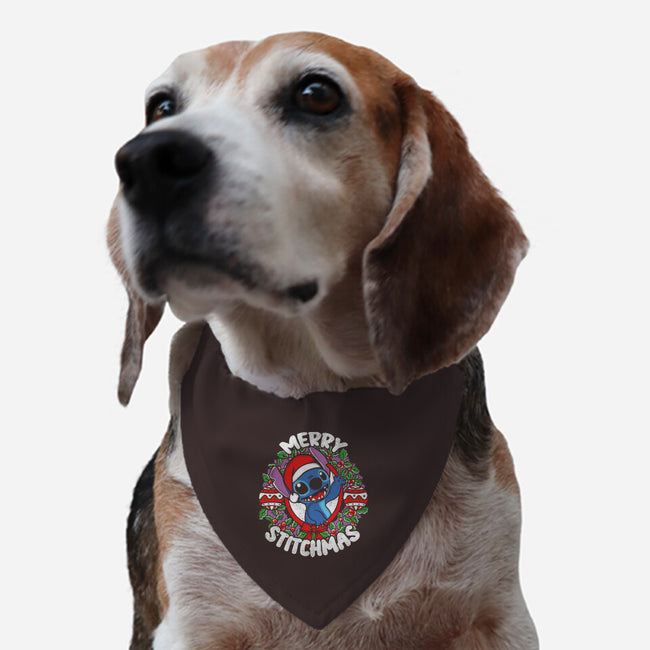 Merry Stitchmas-dog adjustable pet collar-turborat14