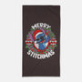 Merry Stitchmas-none beach towel-turborat14