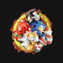 Sonic Squad Splash-none polyester shower curtain-nickzzarto