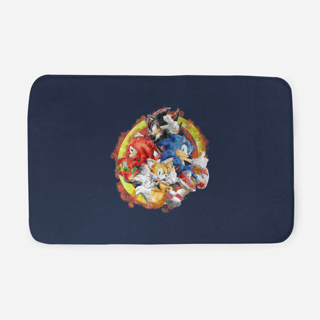 Sonic Squad Splash-none memory foam bath mat-nickzzarto