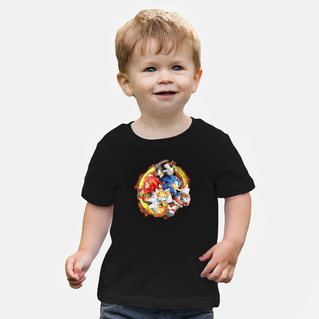 Sonic Squad Splash-baby basic tee-nickzzarto