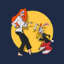 Rabbit Fiction-womens v-neck tee-Getsousa!