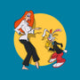 Rabbit Fiction-none basic tote bag-Getsousa!