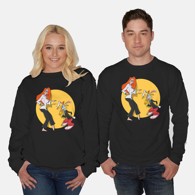 Rabbit Fiction-unisex crew neck sweatshirt-Getsousa!