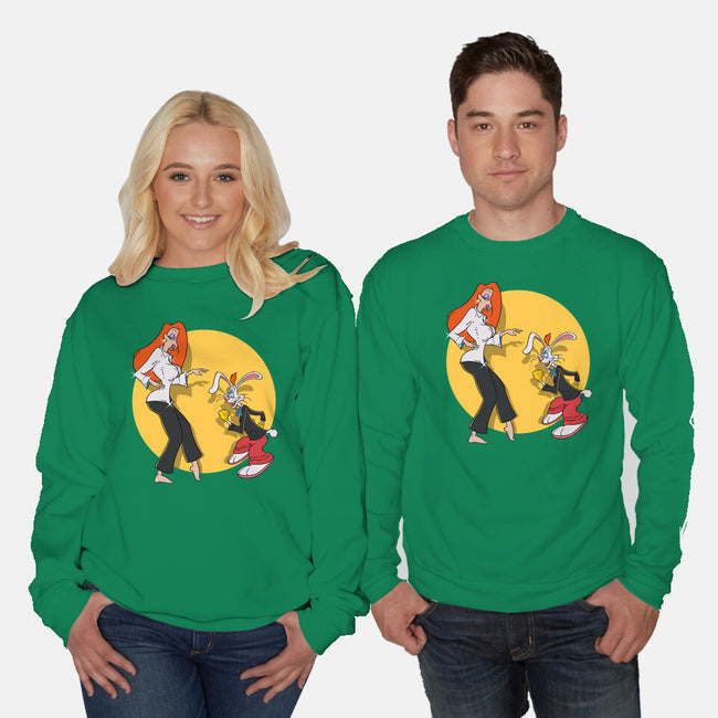 Rabbit Fiction-unisex crew neck sweatshirt-Getsousa!