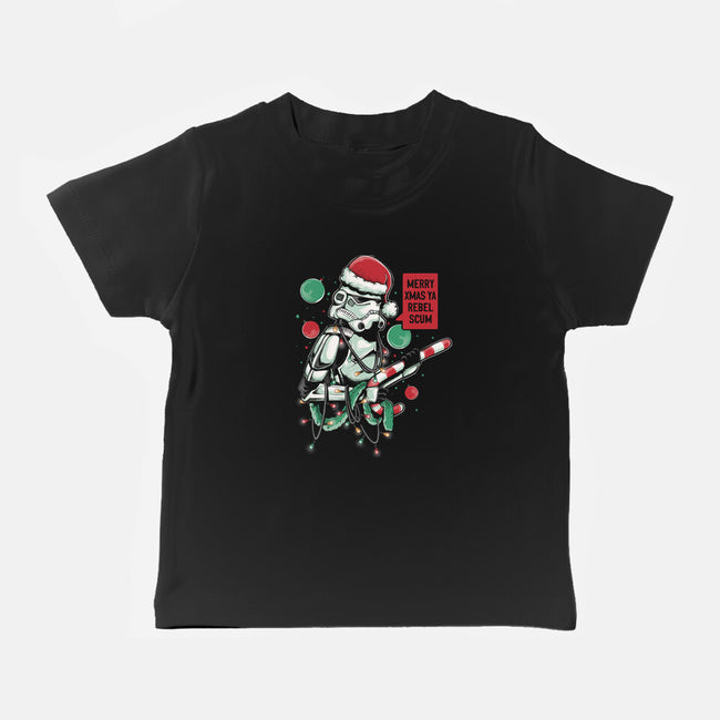 Merry Xmas Ya Rebel Scum-baby basic tee-Arigatees