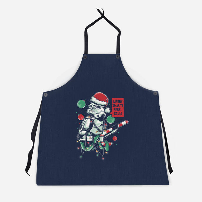 Merry Xmas Ya Rebel Scum-unisex kitchen apron-Arigatees