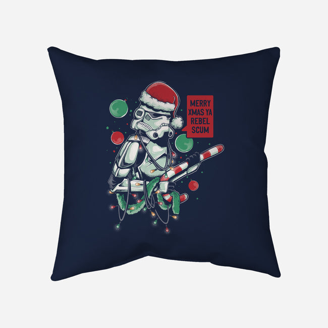 Merry Xmas Ya Rebel Scum-none removable cover throw pillow-Arigatees