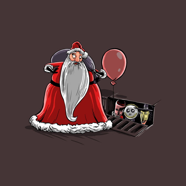 We All Float Down Here Santa-womens basic tee-zascanauta