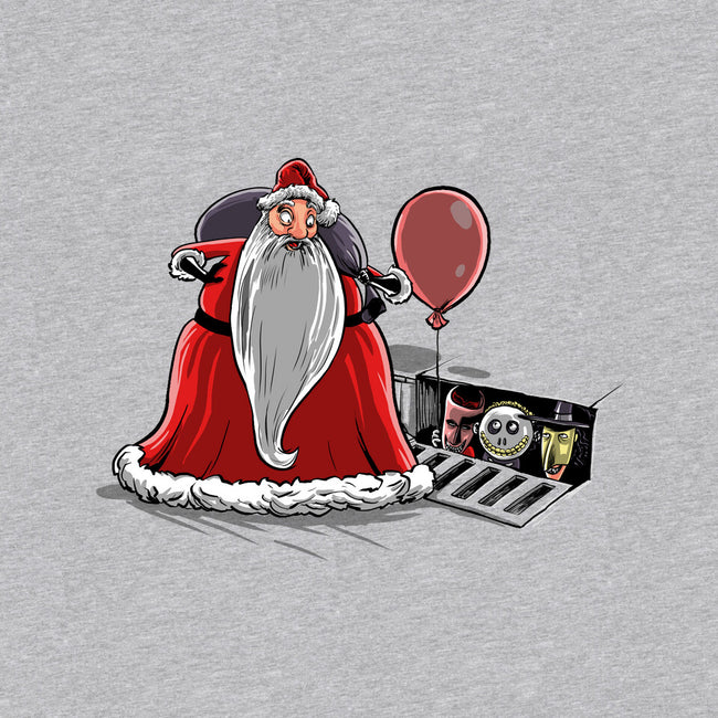 We All Float Down Here Santa-womens v-neck tee-zascanauta