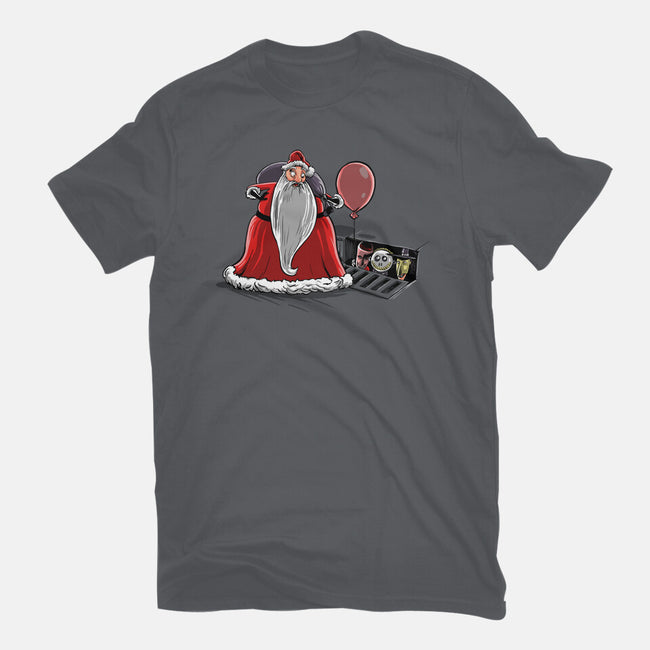 We All Float Down Here Santa-womens fitted tee-zascanauta