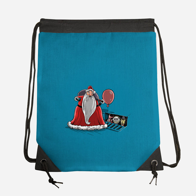 We All Float Down Here Santa-none drawstring bag-zascanauta