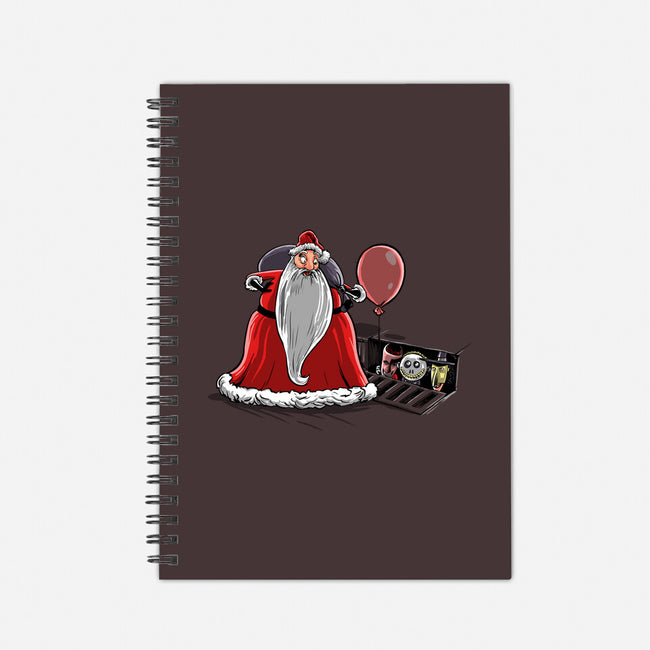 We All Float Down Here Santa-none dot grid notebook-zascanauta