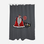 We All Float Down Here Santa-none polyester shower curtain-zascanauta