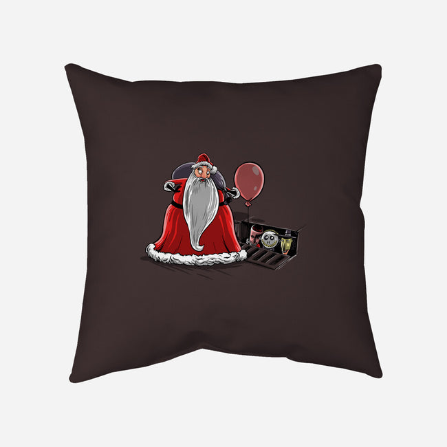 We All Float Down Here Santa-none removable cover w insert throw pillow-zascanauta