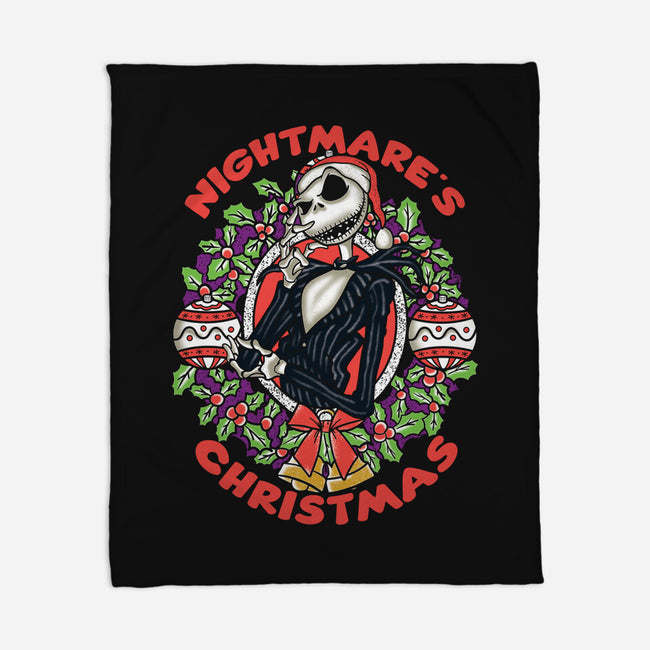 Nightmare's Christmas-none fleece blanket-turborat14