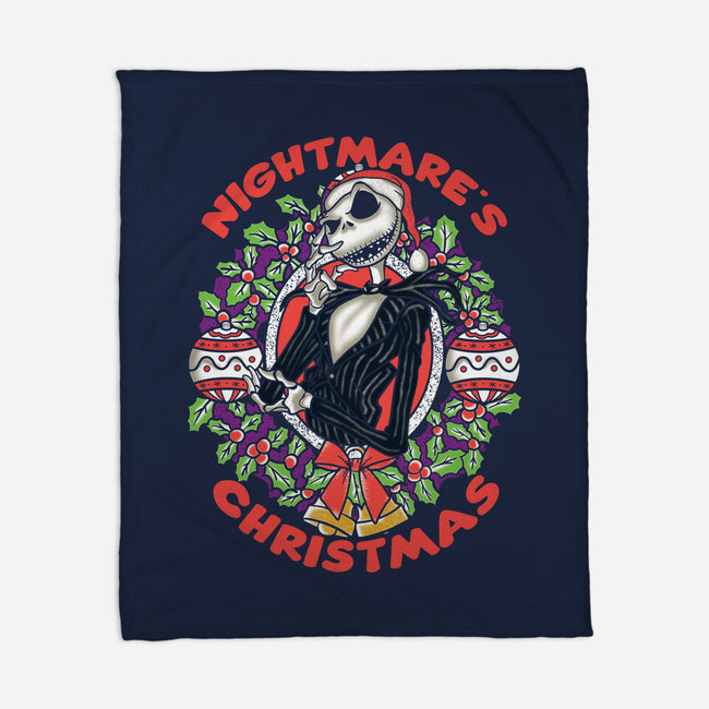 Nightmare's Christmas-none fleece blanket-turborat14