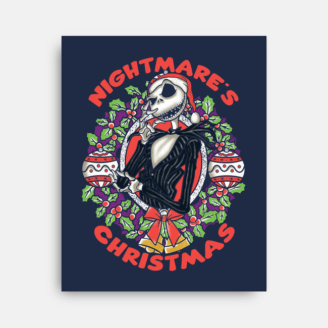 Nightmare's Christmas-none stretched canvas-turborat14