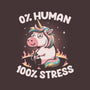 Not Human Just Stressed-none removable cover w insert throw pillow-koalastudio