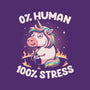 Not Human Just Stressed-none removable cover w insert throw pillow-koalastudio