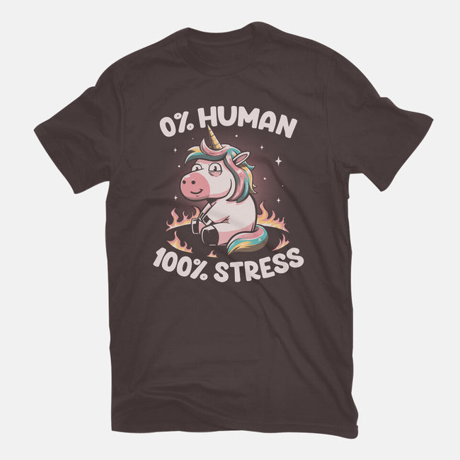 Not Human Just Stressed-womens basic tee-koalastudio