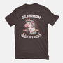 Not Human Just Stressed-womens basic tee-koalastudio