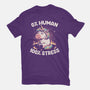 Not Human Just Stressed-youth basic tee-koalastudio