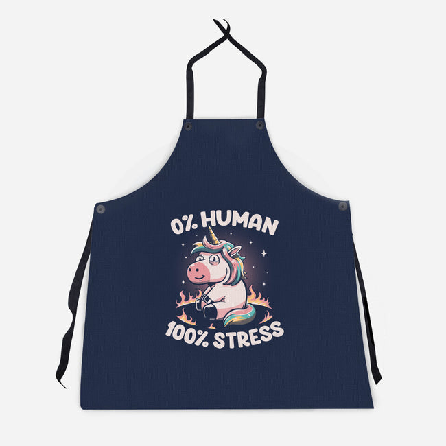 Not Human Just Stressed-unisex kitchen apron-koalastudio