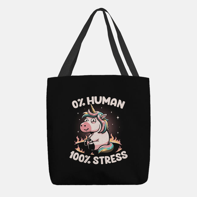 Not Human Just Stressed-none basic tote bag-koalastudio