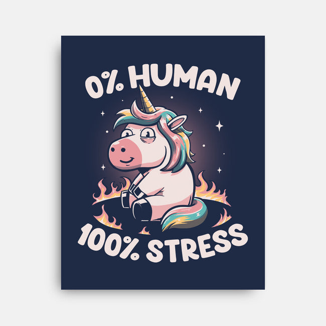 Not Human Just Stressed-none stretched canvas-koalastudio