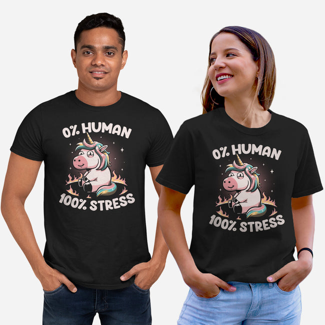 Not Human Just Stressed-unisex basic tee-koalastudio