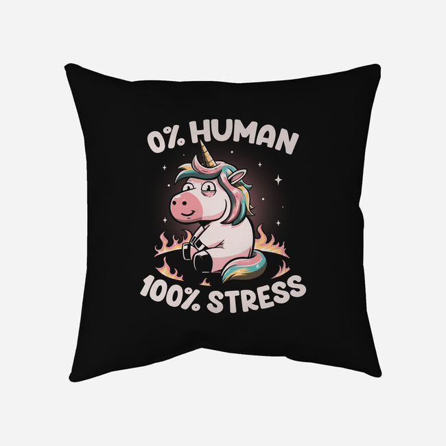 Not Human Just Stressed-none removable cover w insert throw pillow-koalastudio