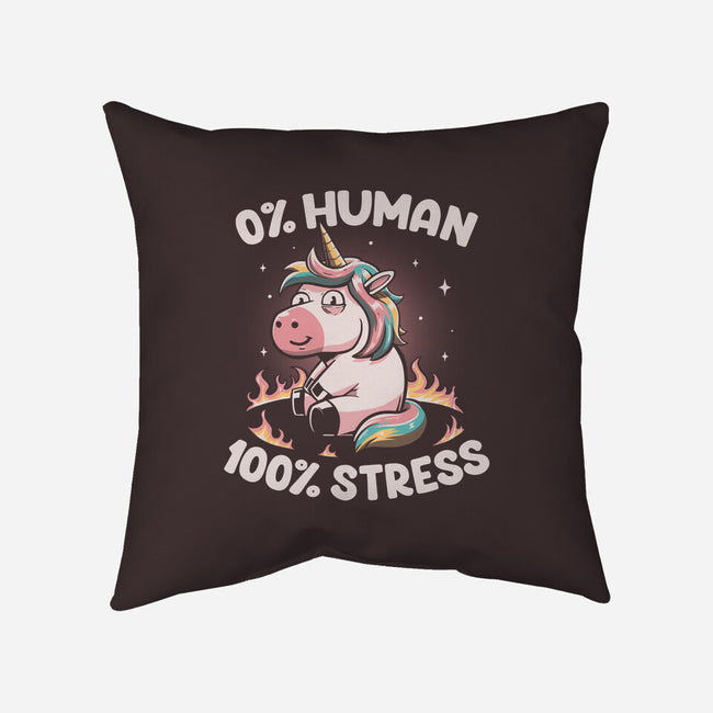 Not Human Just Stressed-none removable cover w insert throw pillow-koalastudio