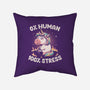 Not Human Just Stressed-none removable cover w insert throw pillow-koalastudio