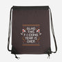 Glad This Year Is Over-none drawstring bag-eduely
