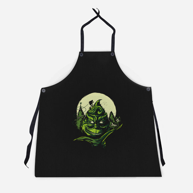 A Green Christmas-unisex kitchen apron-IKILO