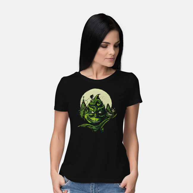 A Green Christmas-womens basic tee-IKILO