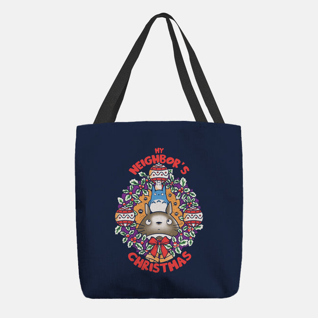 My Neighbor's Christmas-none basic tote bag-turborat14