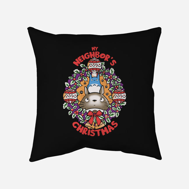 My Neighbor's Christmas-none removable cover w insert throw pillow-turborat14