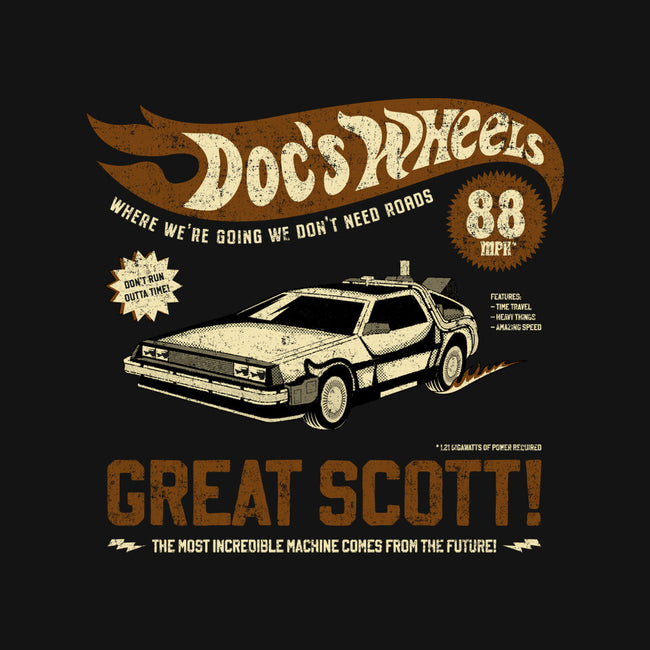 Doc's Wheels-womens fitted tee-retrodivision