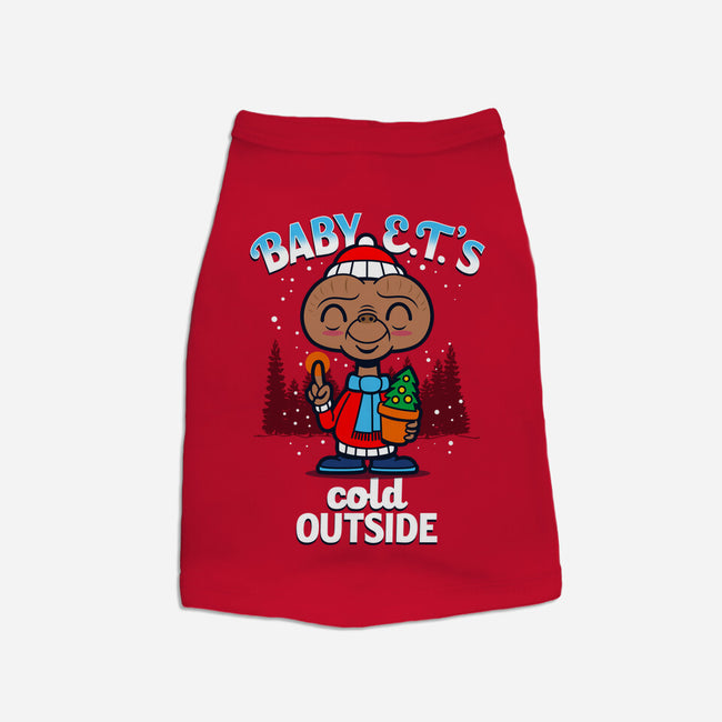 Baby E.T.'s Cold Outside-cat basic pet tank-Boggs Nicolas
