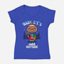 Baby E.T.'s Cold Outside-womens v-neck tee-Boggs Nicolas
