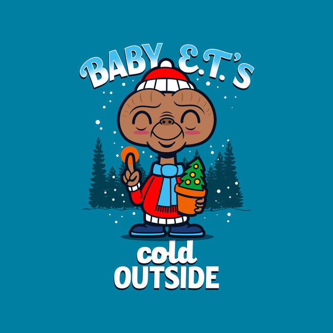 Baby E.T.'s Cold Outside-none beach towel-Boggs Nicolas