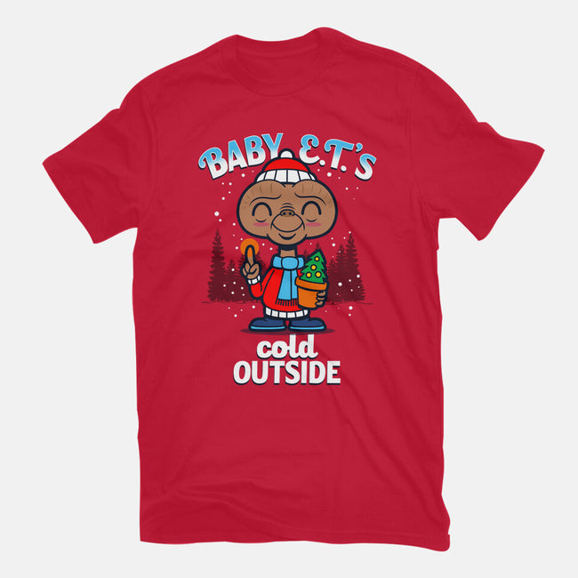 Baby E.T.'s Cold Outside-unisex basic tee-Boggs Nicolas