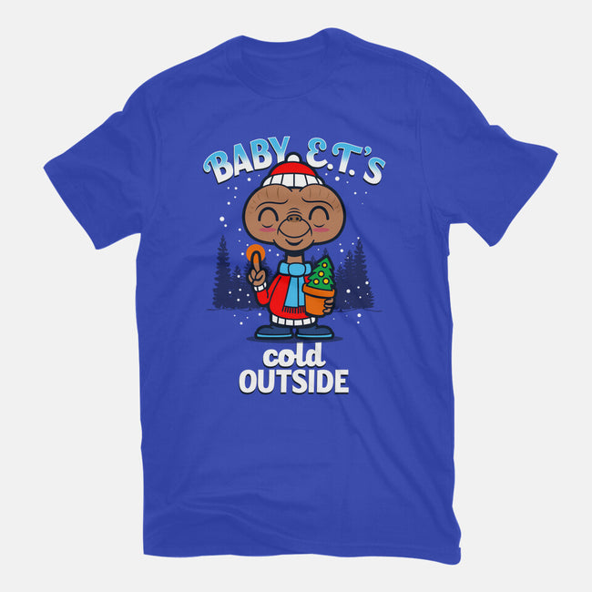 Baby E.T.'s Cold Outside-womens fitted tee-Boggs Nicolas