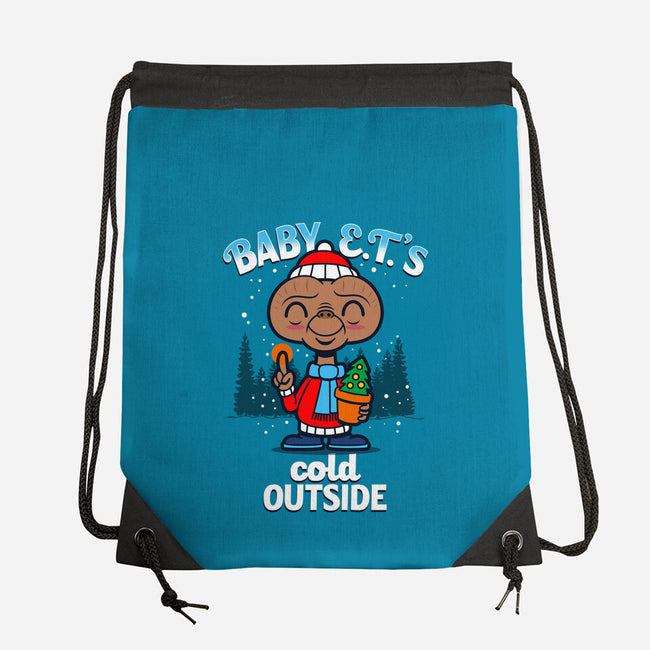 Baby E.T.'s Cold Outside-none drawstring bag-Boggs Nicolas