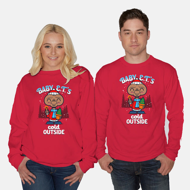 Baby E.T.'s Cold Outside-unisex crew neck sweatshirt-Boggs Nicolas