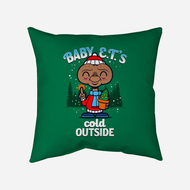 Baby E.T.'s Cold Outside-none removable cover throw pillow-Boggs Nicolas