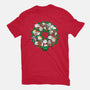 Catmas Wreath-womens fitted tee-bloomgrace28