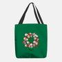 Catmas Wreath-none basic tote bag-bloomgrace28